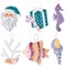 Bucilla Felt Ornaments Applique Kit Set Of 6-Santa's Sea Life
